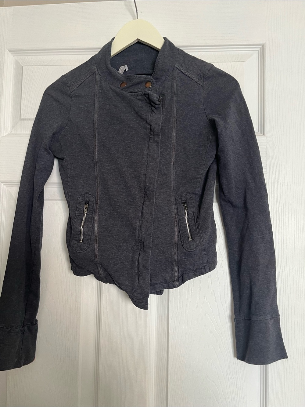 Promod Dark Gray Asymmetric Pea Coat